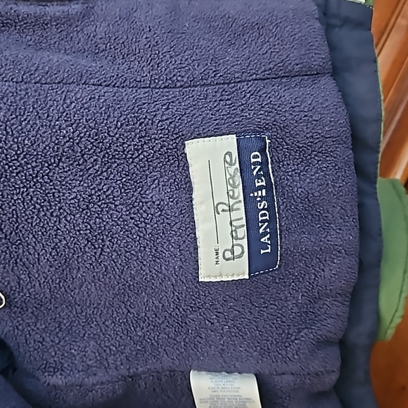 Green Blue Fleece Winter Coat - Picture 7 of 10